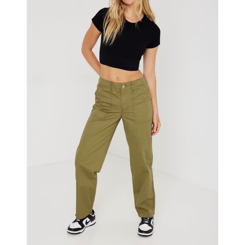 Levis 94 Baggy Utility Pant Olive Green Wide Leg W28 L30 A3512-0001